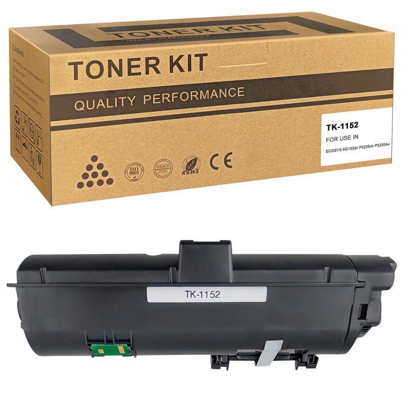 VICTORSTAR Compatible Toner Cartridge TK1152 TK-1152 1T02RV0US0 Black for Kyocera ECOSYS M2135dn M2635dn M2635dw M2735dw P2235dn P2235dw Laser Printers - Image 1